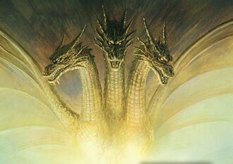 Demon King Ghidorah in Godzilla in Hell