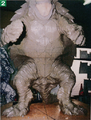 The 3-shaku Gamera concept model under construction