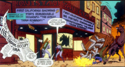 Kino and Take in San Francisco during the earthquake