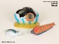 One Up Toys Mysterious Bones of Infant Island and Mothra Larva set
