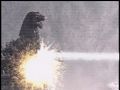 Godzilla is hit by the Infrared Auto-Blaster