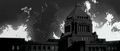 Godzilla approaches the National Diet Building