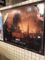 Godzilla subway advertisement
