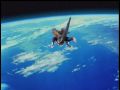 Gigan heads towards Earth