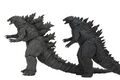 Comparison between the Godzilla (2019) and Godzilla (2014) figures