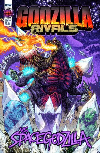 Cover A of Godzilla Rivals: Vs. SpaceGodzilla by Matt Frank
