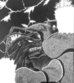 Ebirah using his antennae to attach a mind control device to Godzilla's ear