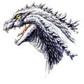 Godzilla head concept art