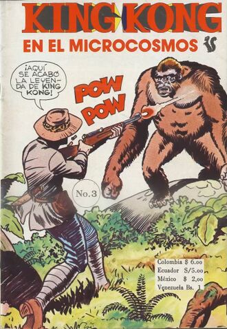 The cover of King Kong in the Microcosmos #3