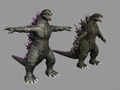 Comparison between Godzilla 2000's Wii and PS2 models