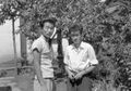 Sei Ikeno (left) with Teizo Matsumura in August 1956[3]