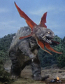 The Baragon suit in use as Gabora in Ultraman
