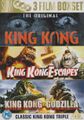UK King Kong vs. Godzilla, King Kong Escapes, and King Kong (1933) 3-film box set
