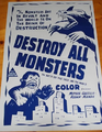 Australian Destroy All Monsters daybill