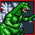 Godzilla's character box from custom mode in Godzilla: Domination!