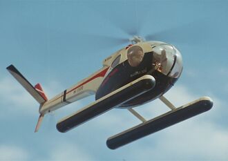 The HI500, a Hughes OH-6, in Destroy All Monsters