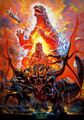 Textless Japanese Godzilla vs. Destoroyah advance poster