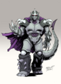 Mechagodzilla x Shredder concept art by Fero Pe