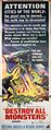 U.S. Destroy All Monsters insert poster