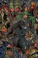 Godzilla faces the Trilopod hybrid army in Godzilla: Rulers of Earth #24
