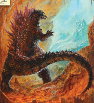 Godzilla in Issue 2