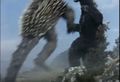 Anguirus leaps at "Godzilla"