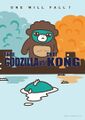 Chibi Godzilla U.S. poster parody