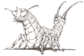 Battra Larva concept art