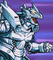 Mechagodzilla's battle sprite in the Japanese version of Godzilla: Domination!