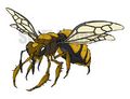 Giant mutant bee drone concept art