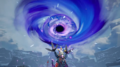 Pipijuras using Cosmic Polarity to summon a black hole