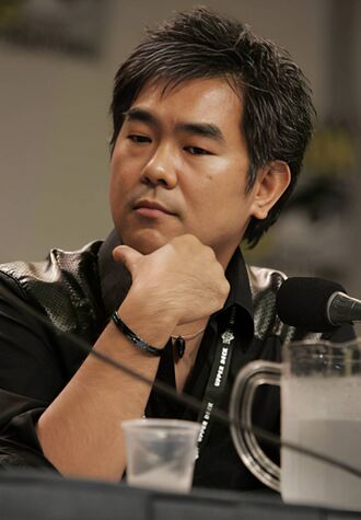 Ryuhei Kitamura promoting Midnight Meat Train at the 2007 Comic Con International