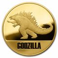 Niue $250 .999 Fine Gold Godzilla Coin (Obverse)