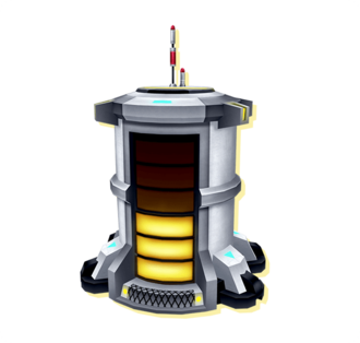 The Energy Refueling Base's model in Godzilla Battle Line