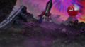 Thunder Godzilla and Anguirus embarking on the SY-3 Tower