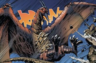 Rodan in Godzilla: Rulers of Earth