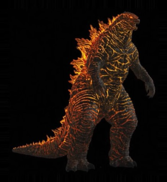 Burning Godzilla's CG model from Godzilla: King of the Monsters