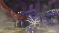 Destoroyah grabbing Thunder Godzilla using the end of his tail
