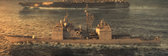 A Ticonderoga-class cruiser (CG-85) in Godzilla vs. Kong