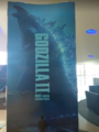 Brazilian 4 sides standee Godzilla