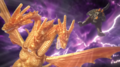 King Ghidorah fleeing