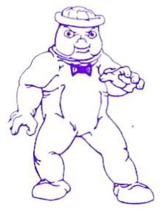 Mister Meringue in The Movie Monster Game's instruction manual