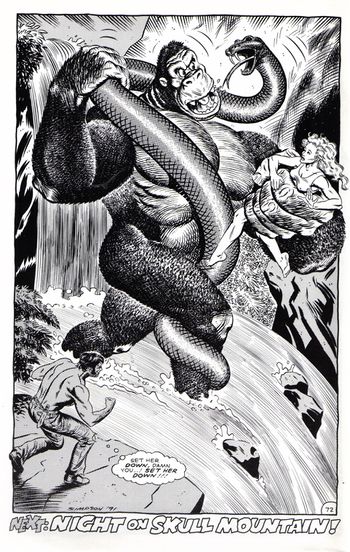 The giant snake in the 1991 comic adaptation of King Kong
