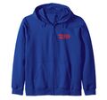 Pencil illustration zip hoodie