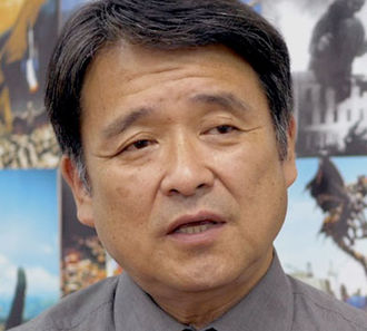 Masaaki Tezuka speaking for an interview with SciFi Japan