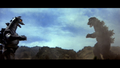 A scene from the Japanese theatrical trailer of Godzilla vs. Mechagodzilla