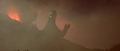 "Godzilla" emerges from Mount Fuji