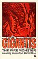 U.S. Gigantis, the Fire Monster one sheet teaser poster