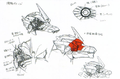 Kiryu's damaged eye concept art