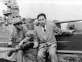 Tsuburaya with Tomoyuki Tanaka